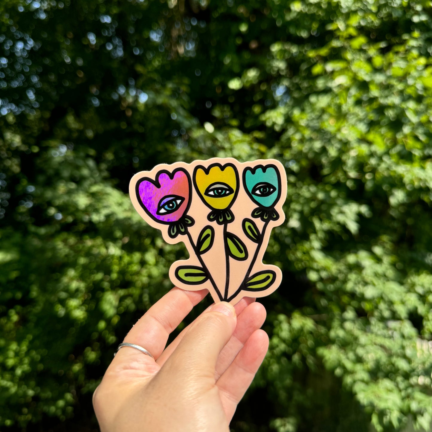 Third Eye Tulips Sticker