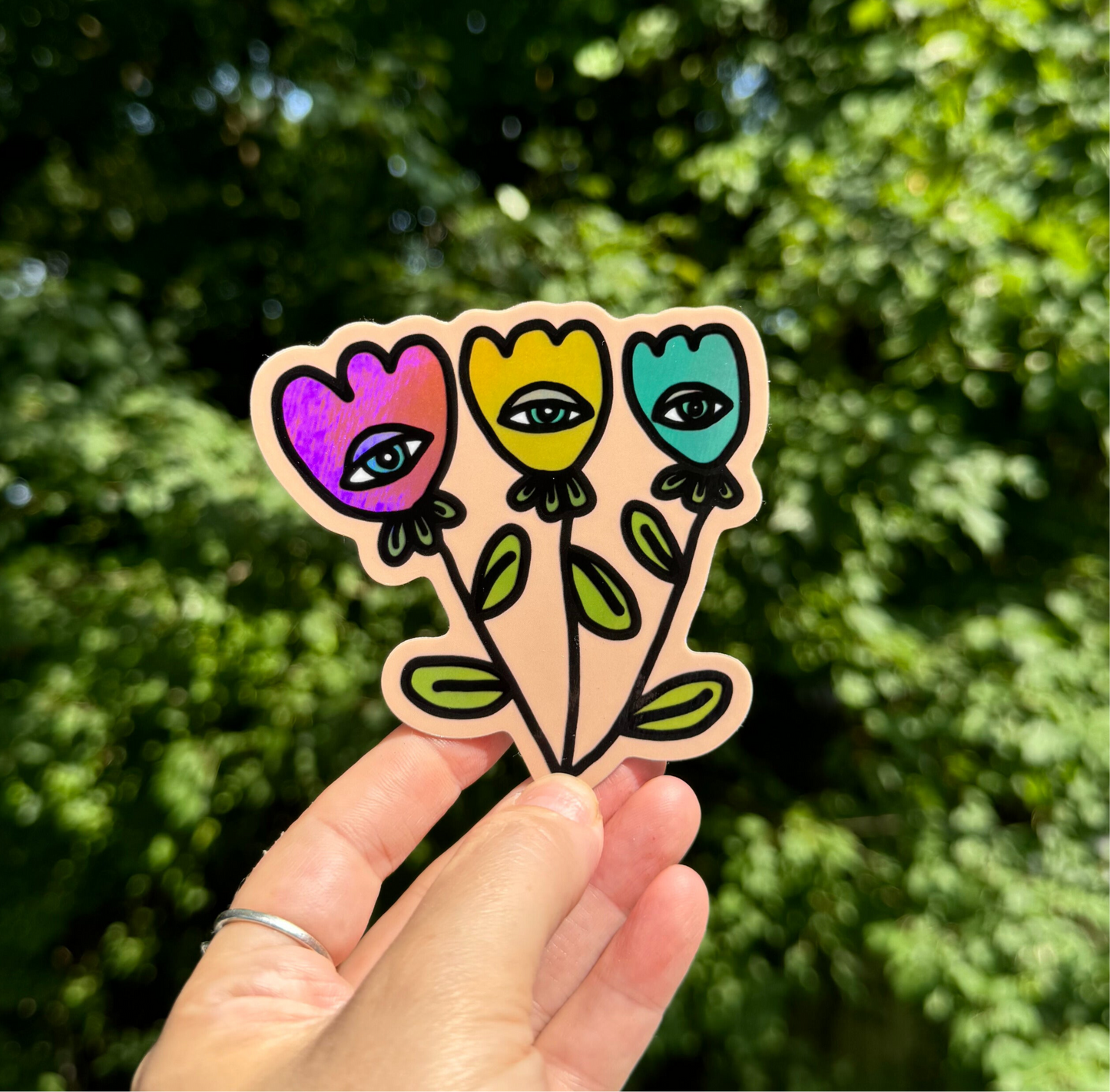 Third Eye Tulips Sticker