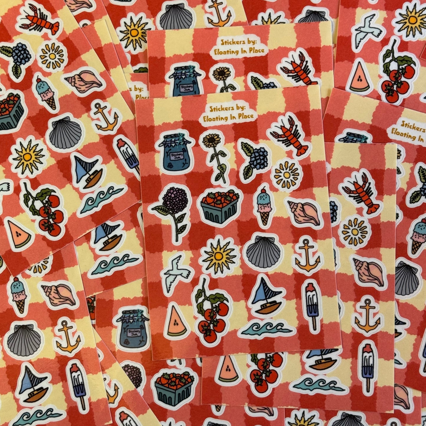 Coastal Summer Sticker Sheet