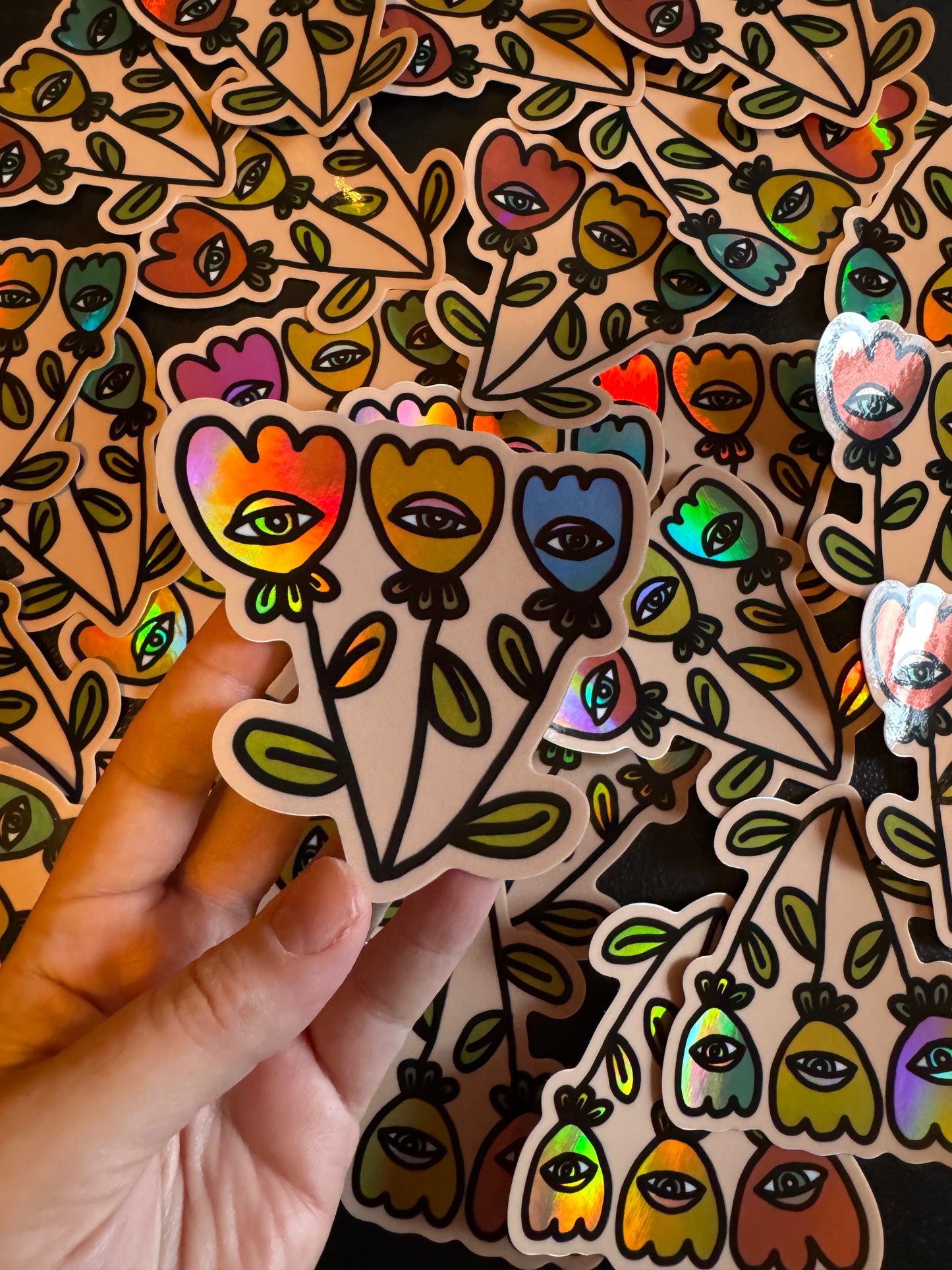 Third Eye Tulips Sticker