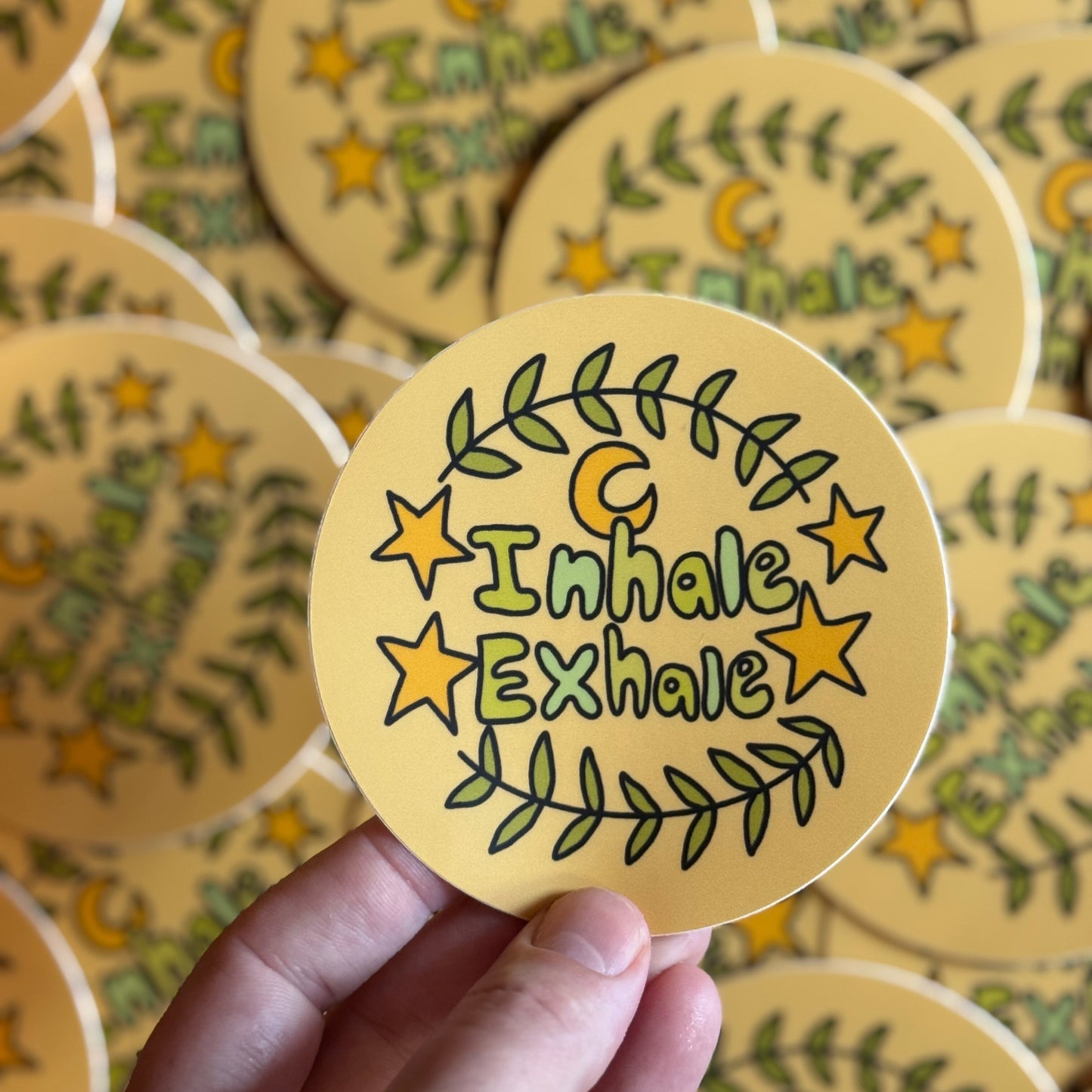 Inhale Exhale Sticker