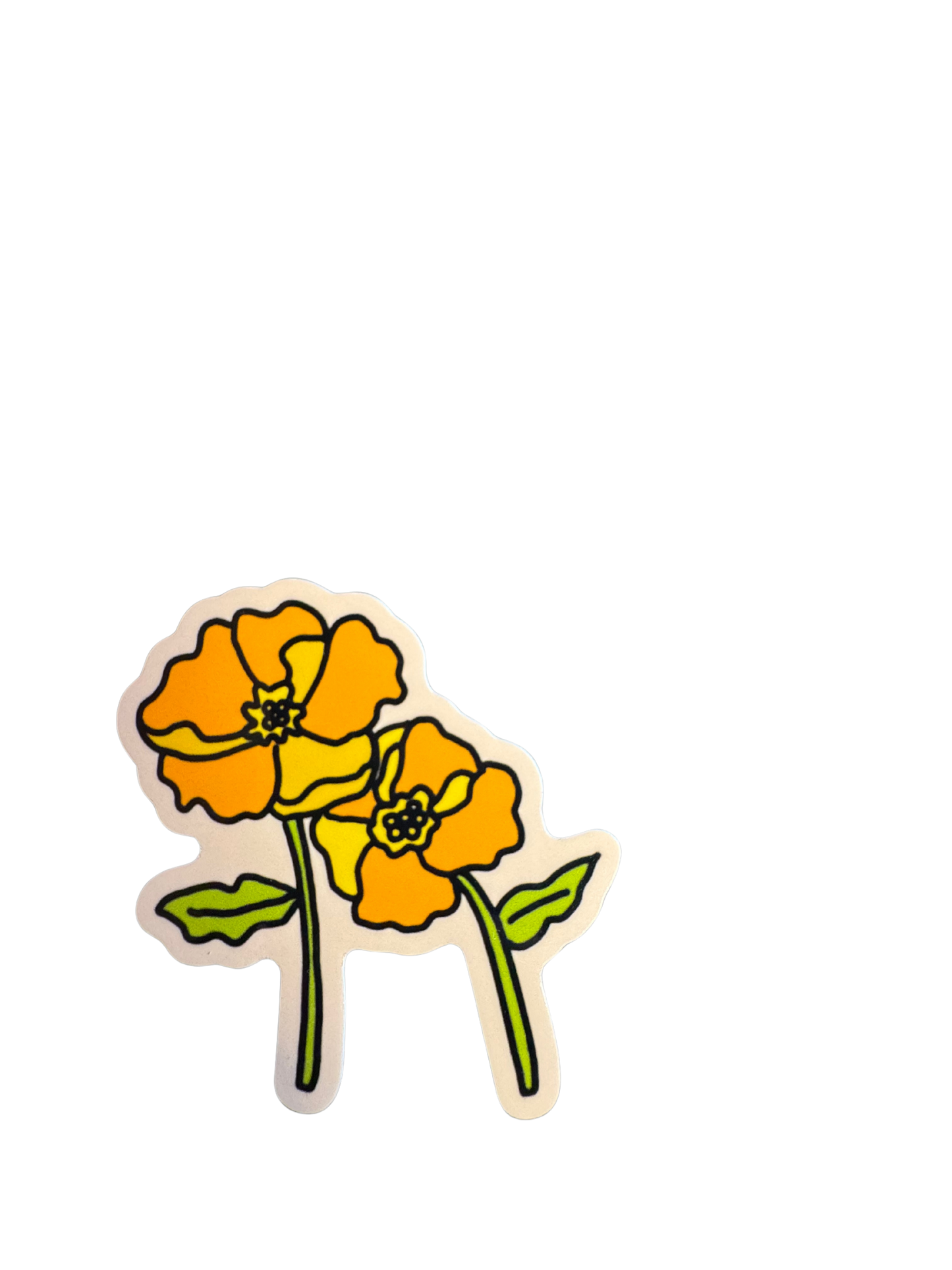 Poppy Flower Sticker