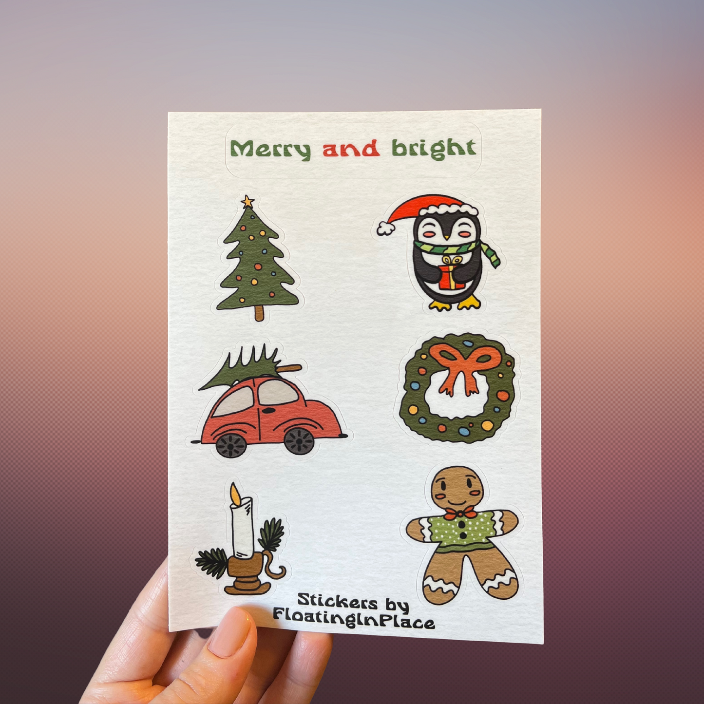 Festive Sticker Sheet