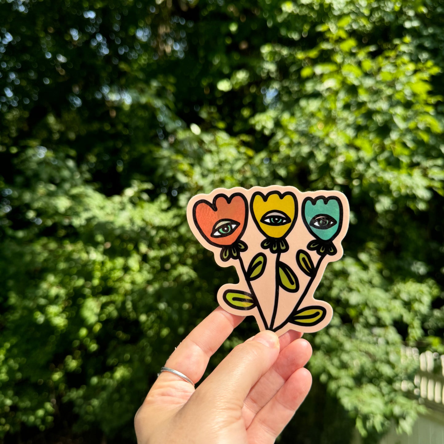Third Eye Tulips Sticker