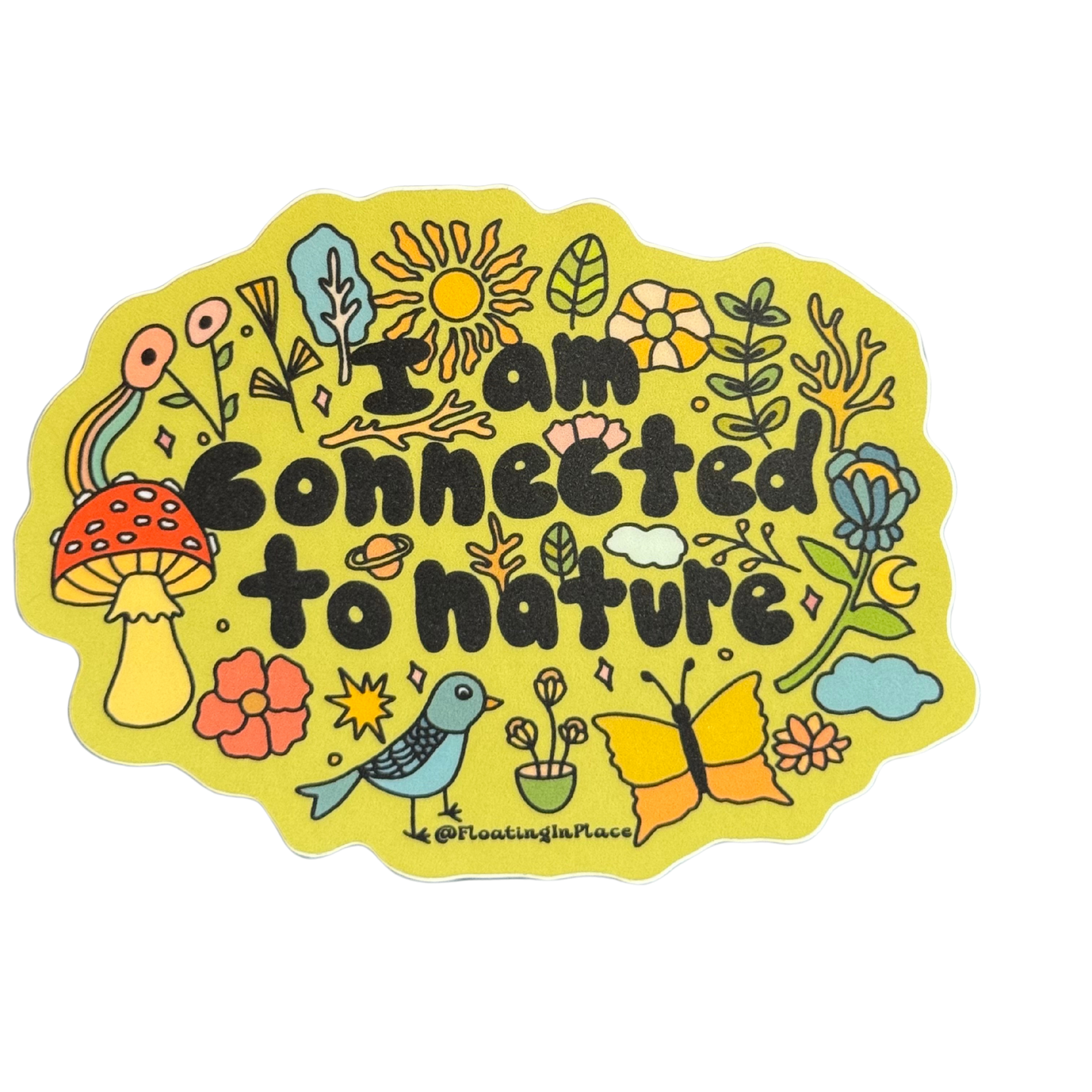 Connected to Nature Sticker