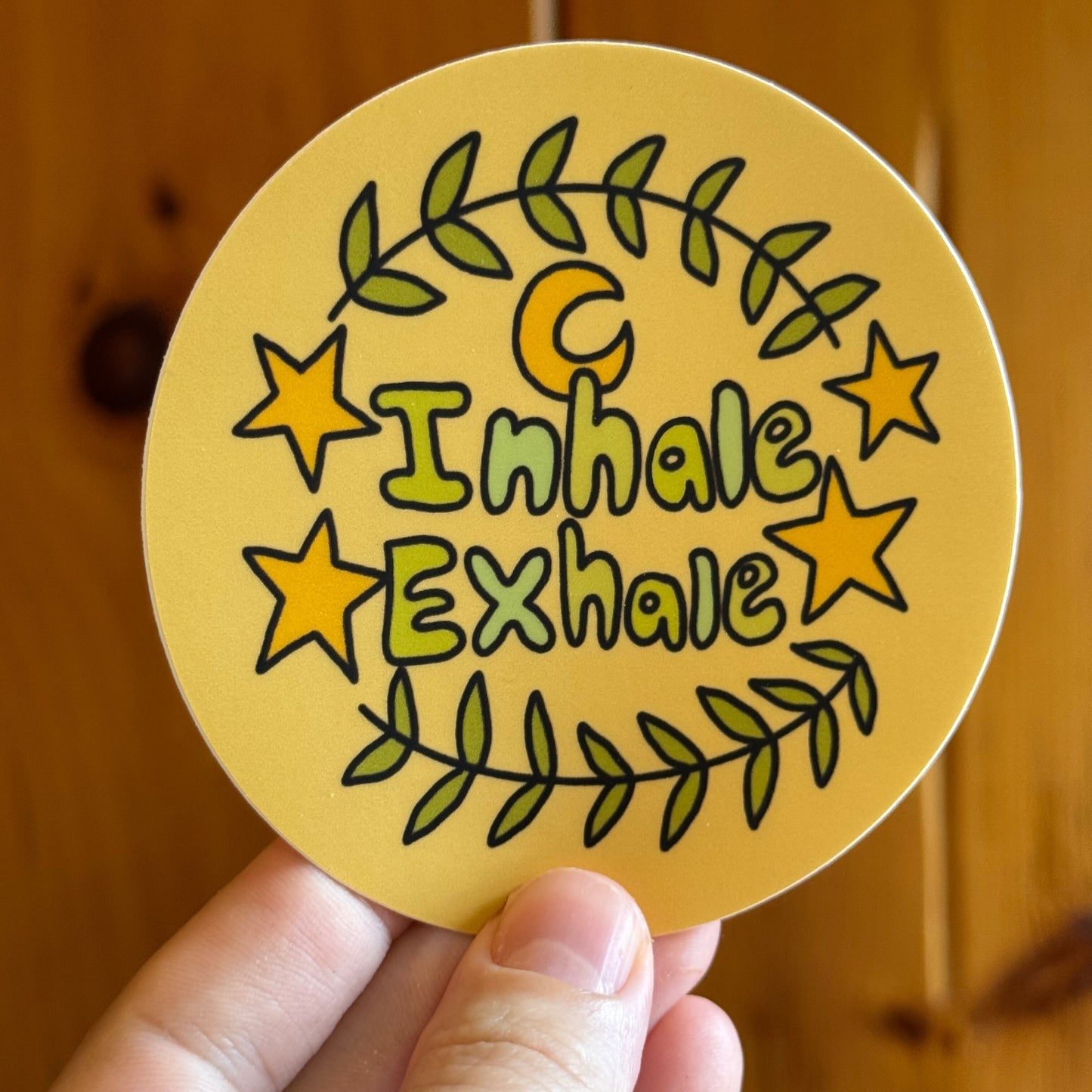 Inhale Exhale Sticker