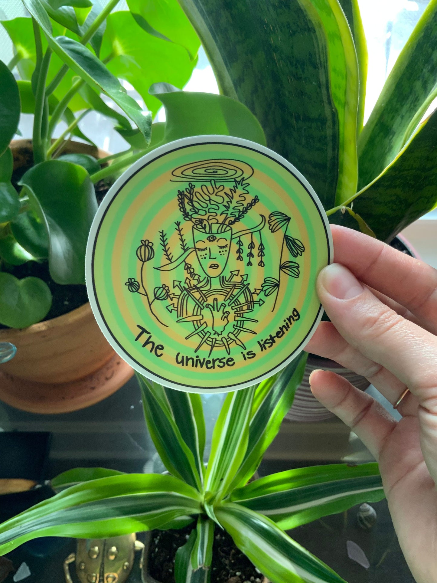Universe Is Listening Sticker