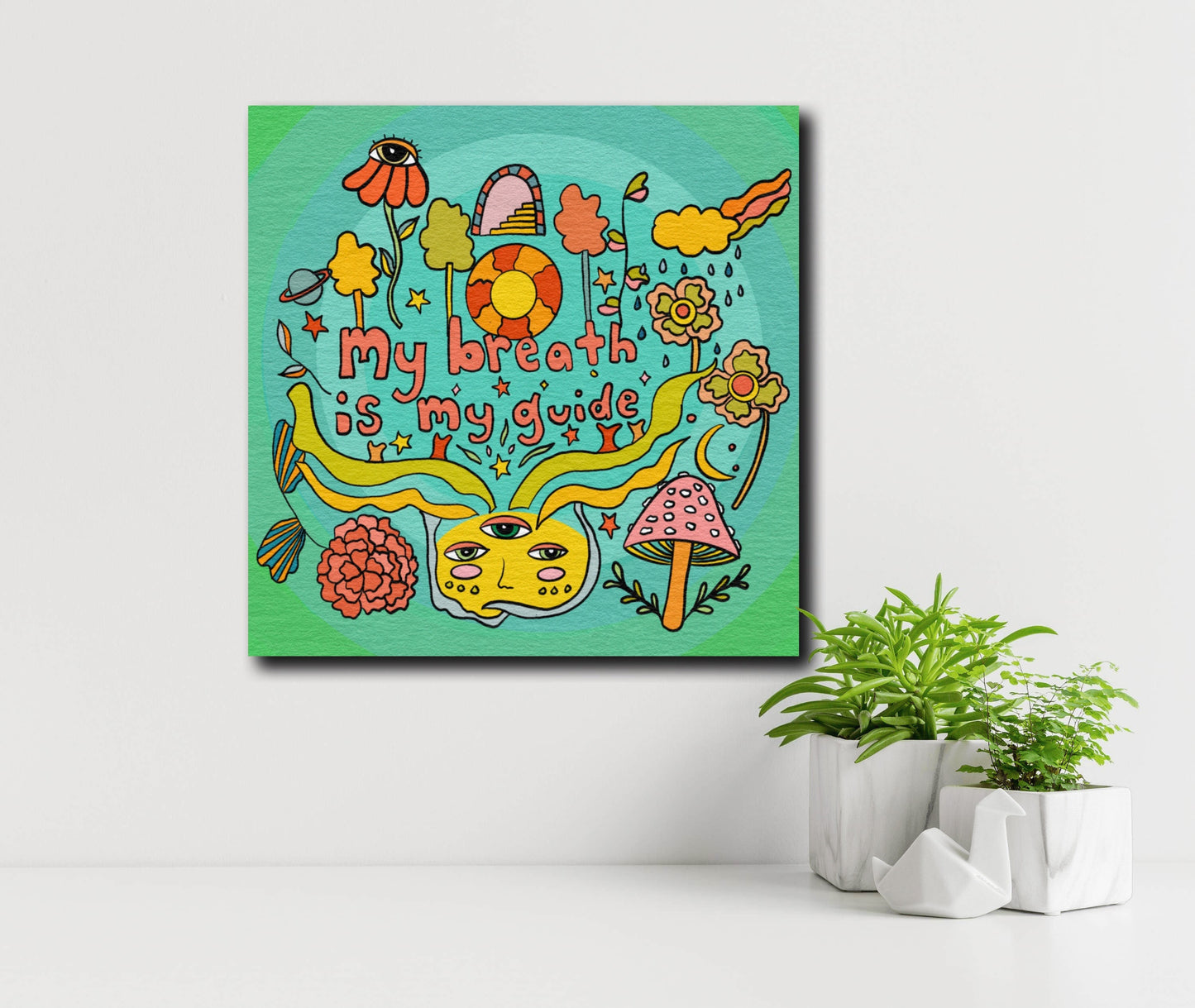 My Breath Is My Guide Print