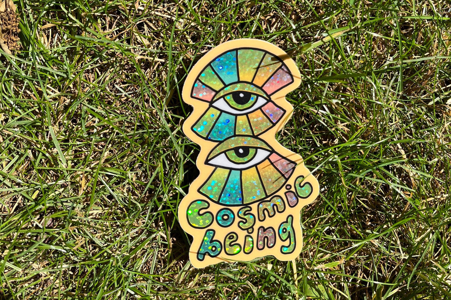 Cosmic Being Holographic Sticker