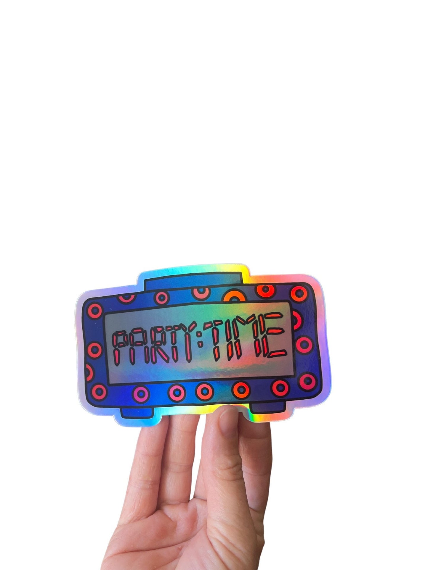 Party Time Holographic Phish Sticker
