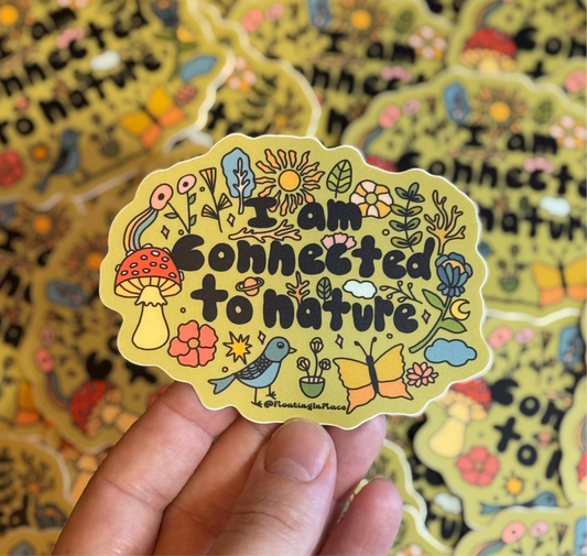 Connected to Nature Sticker