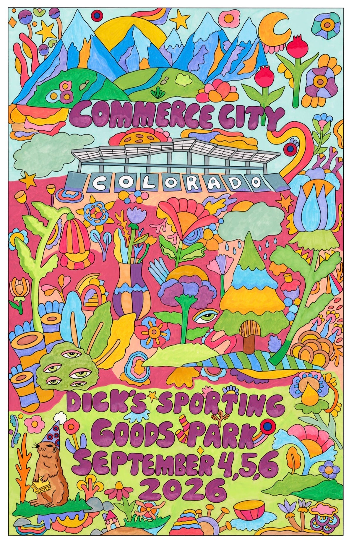 Phish Dicks Poster - Colorado 2026