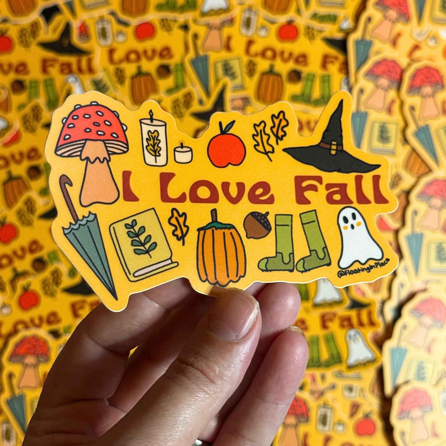 I love Fall Sticker