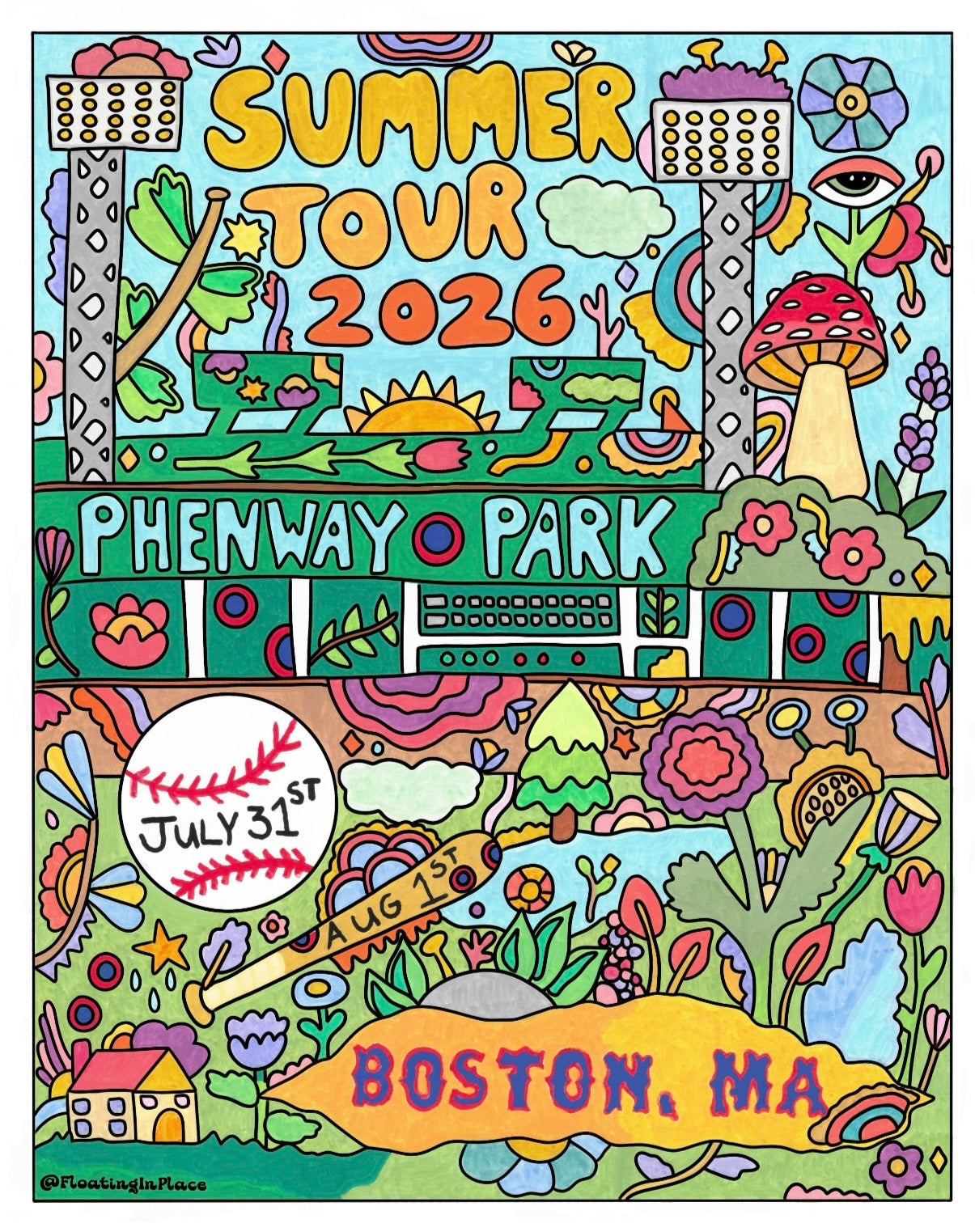 Phish Fenway Poster