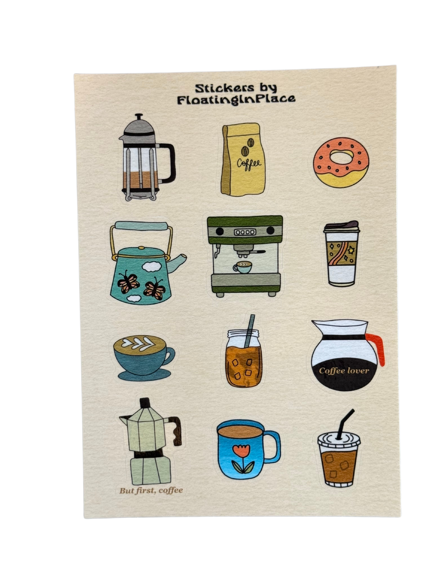 Coffee Shop Sticker Sheet