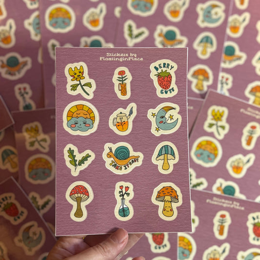 Whimsy Sticker Printable Sticker Sheets – Floating In Place