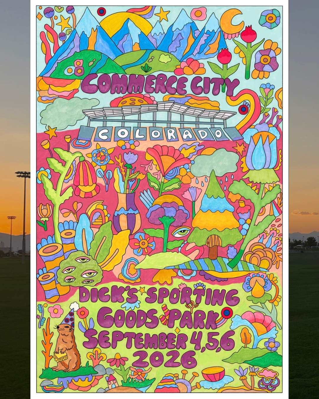 Phish Dicks Poster - Colorado 2026