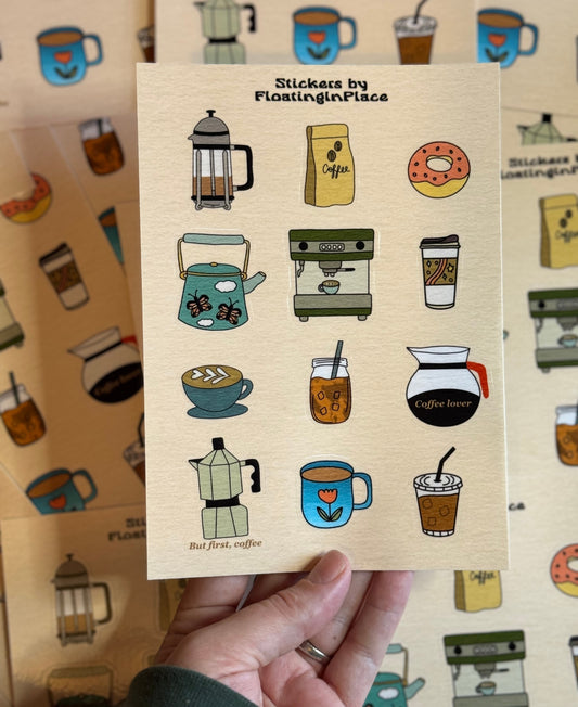 Coffee Shop Sticker Sheet