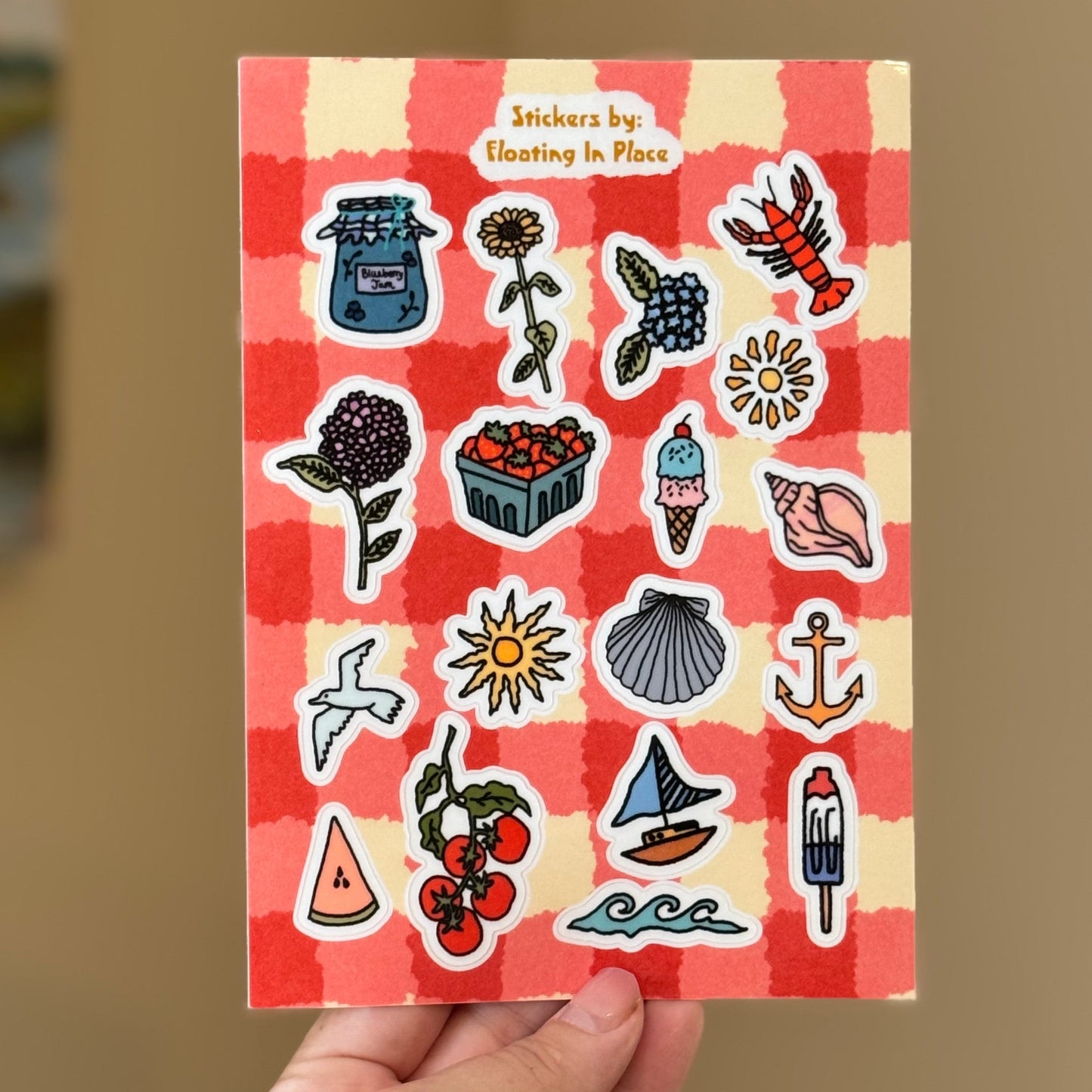 Coastal Summer Sticker Sheet