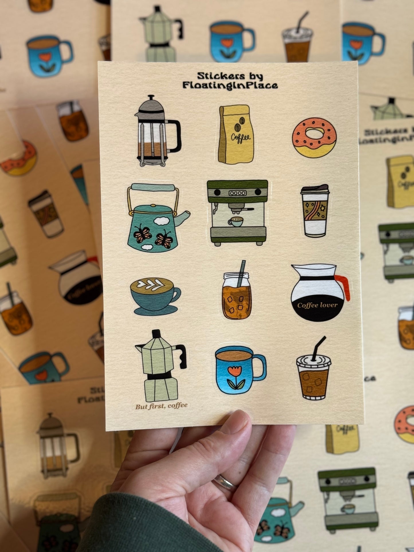 Coffee Shop Sticker Sheet