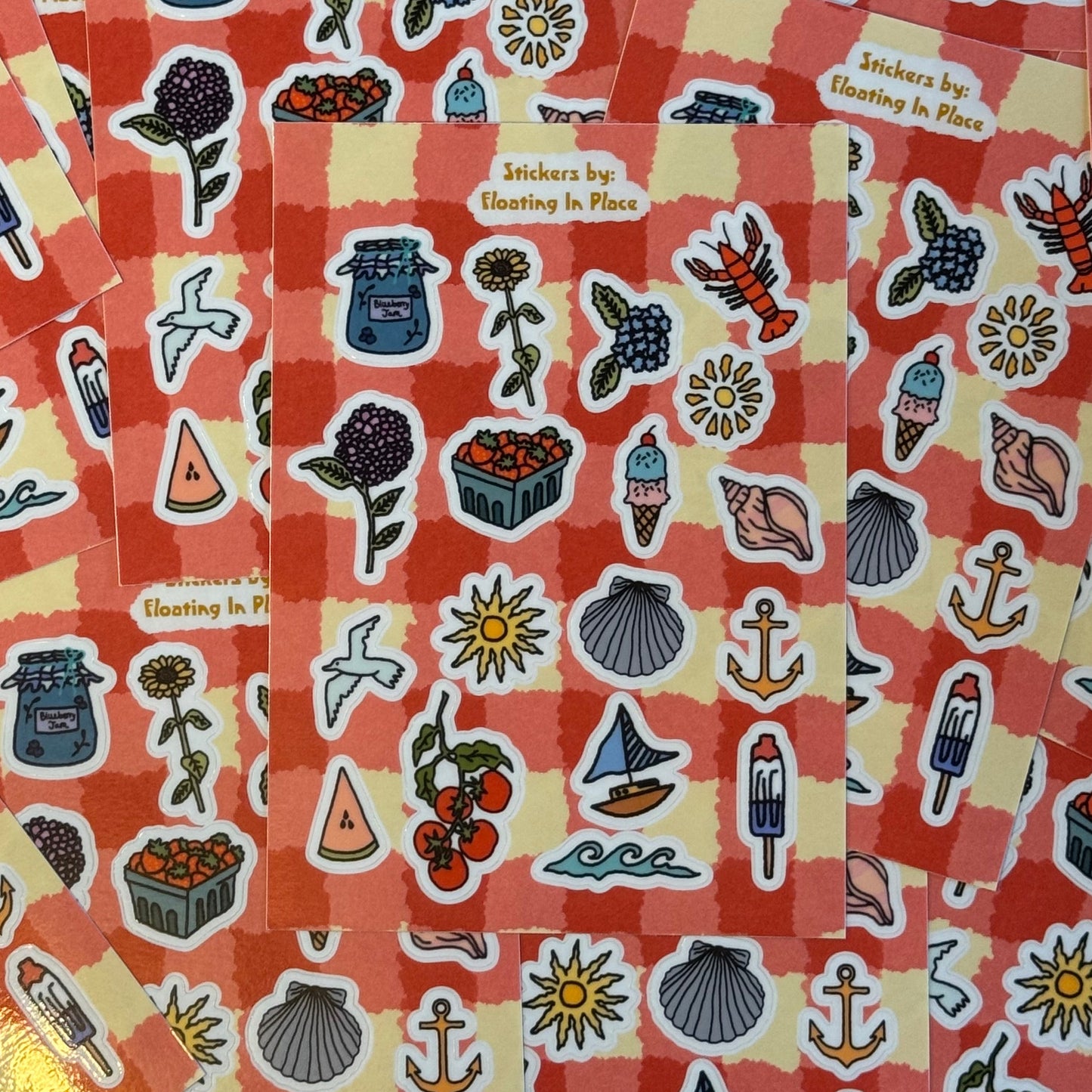 Coastal Summer Sticker Sheet