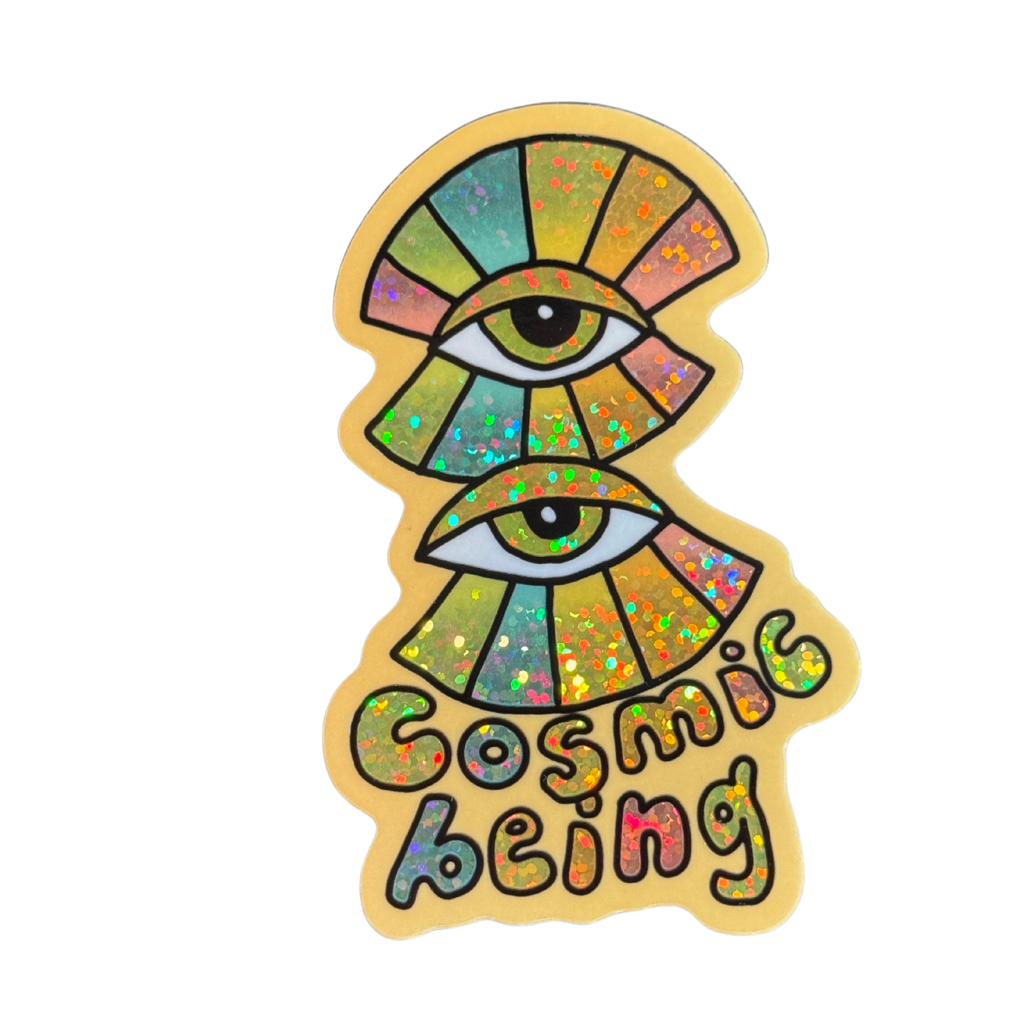 Cosmic Being Holographic Sticker