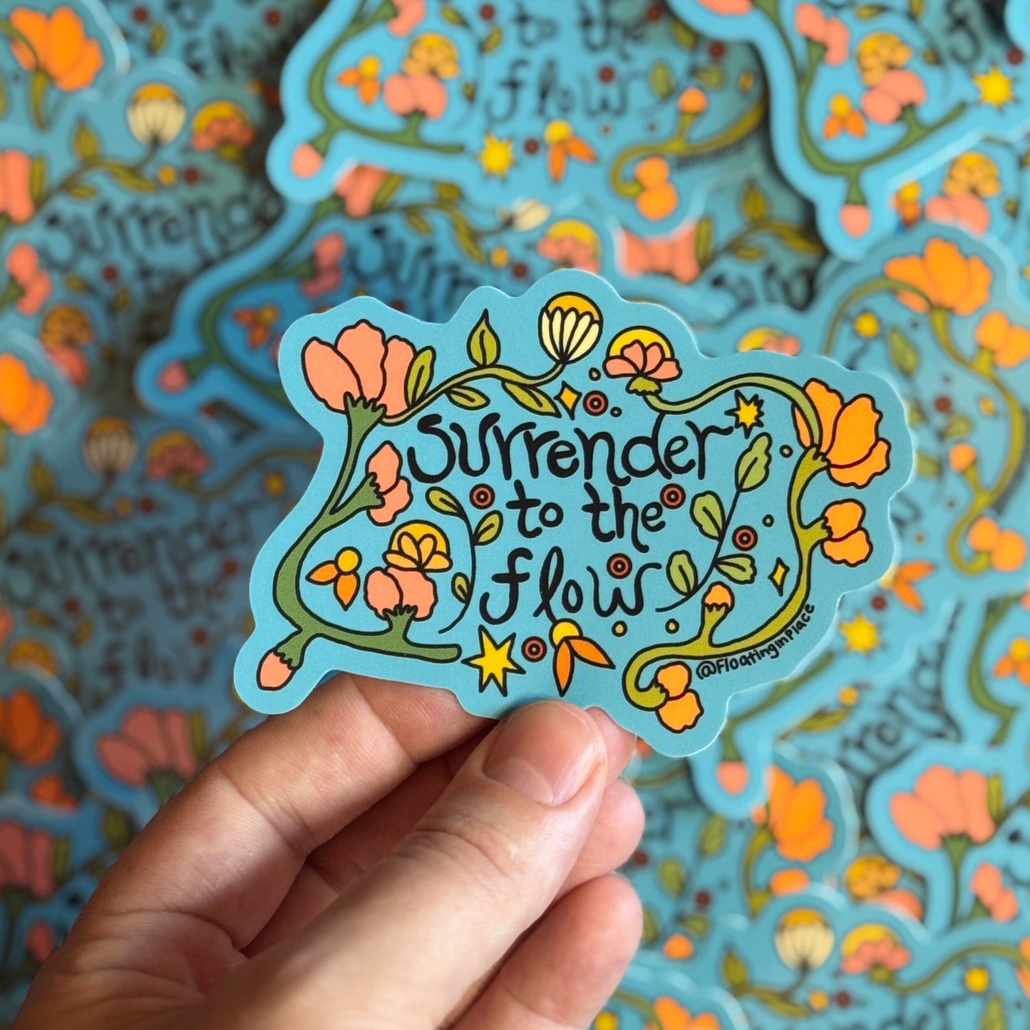 Surrender to the Flow Sticker
