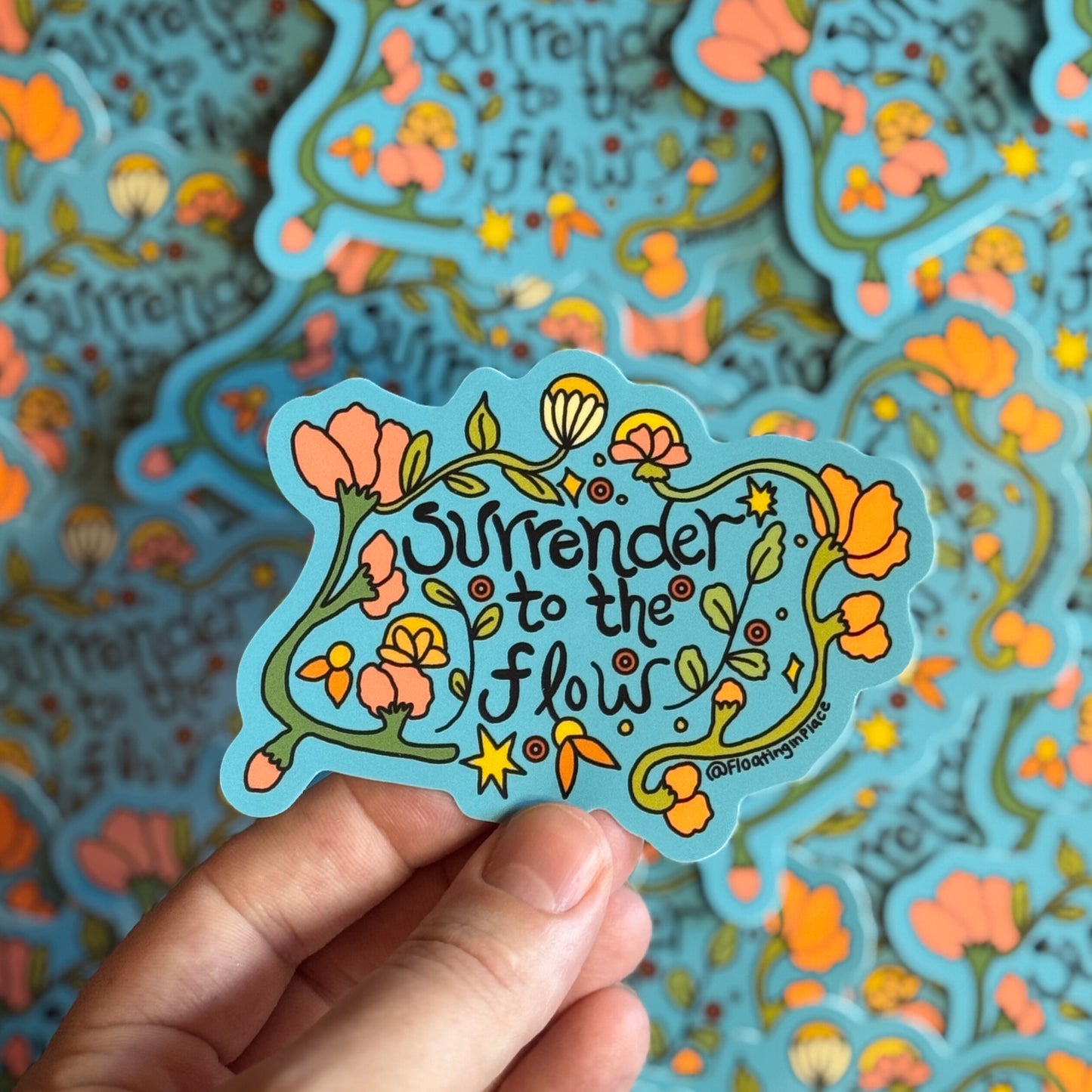 Surrender to the Flow Sticker