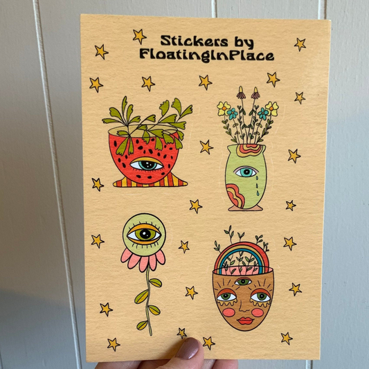 Groovy Plants Sticker Sheet