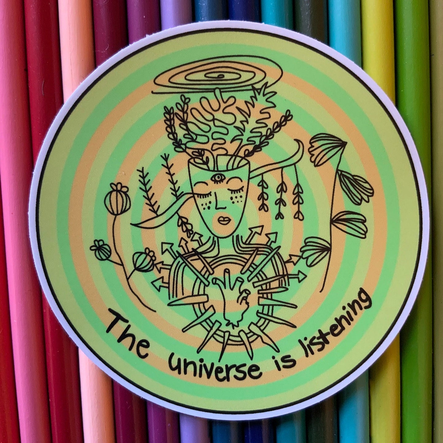 Universe Is Listening Sticker