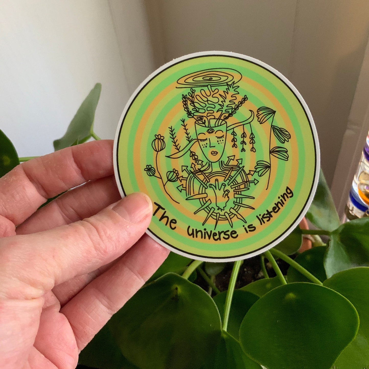 Universe Is Listening Sticker