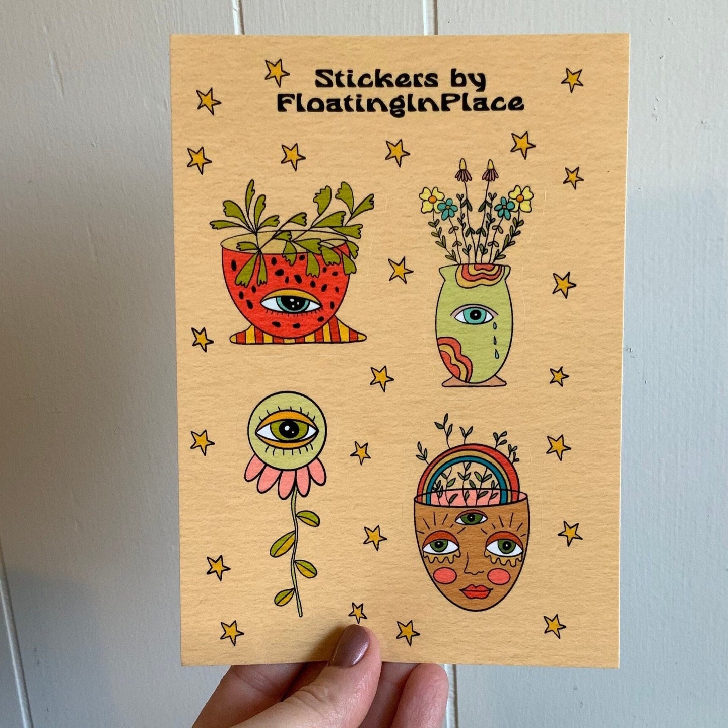 Groovy Plants Sticker Sheet