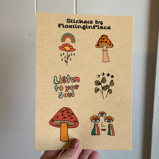 Funky Sticker Sheet